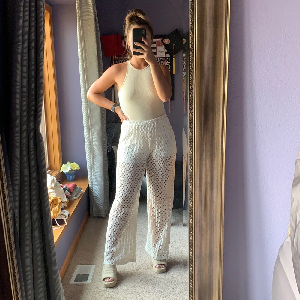 Dry Goods Crochet Pants with Under Shorts